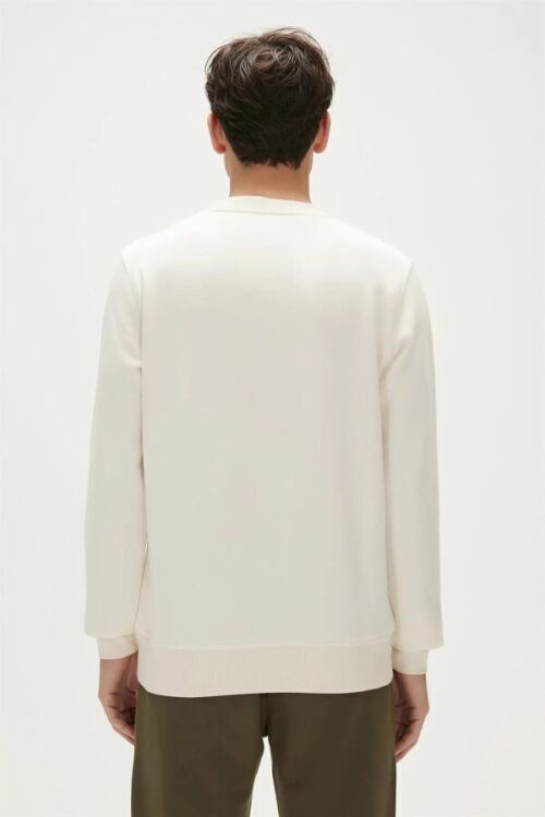 Bad Bear Re-Finger Crewneck Beyaz Erkek Sweatshirt - 2