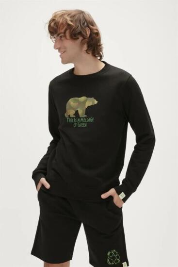 Bad Bear RE-FINGER CREWNECK LACİVERT Erkek Sweatshirt - 1