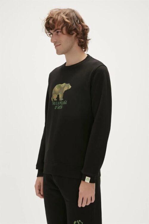 Bad Bear Re-Finger Crewneck Lacivert Erkek Sweatshirt - 4