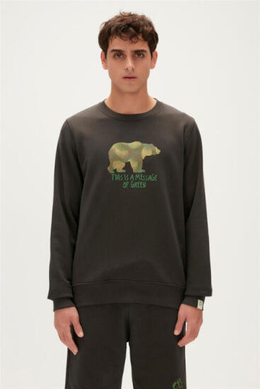 Bad Bear RE-FINGER CREWNECK SİYAH Erkek Sweatshirt - 1