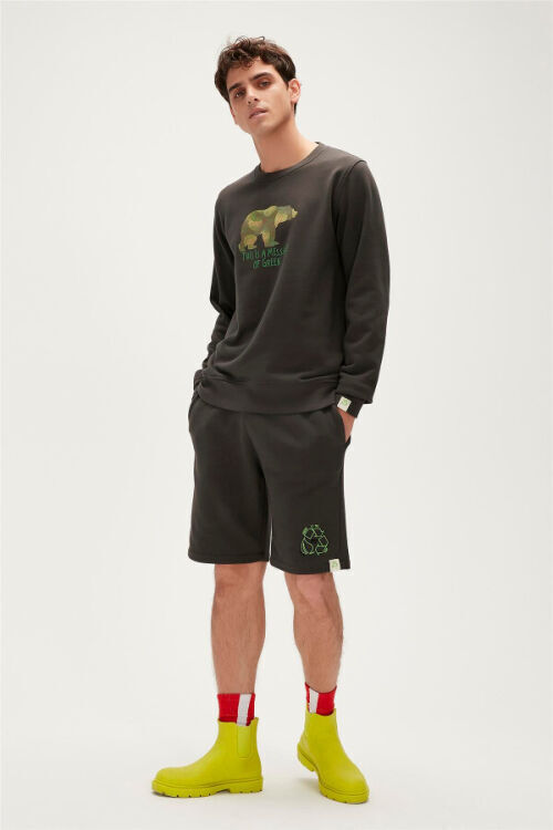 Bad Bear Re-Finger Crewnwck Siyah Erkek Sweatshirt - 6