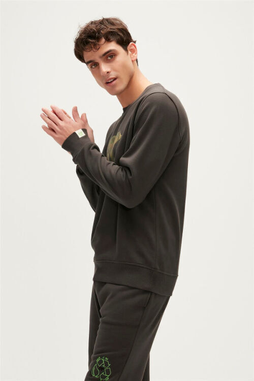 Bad Bear Re-Finger Crewnwck Siyah Erkek Sweatshirt - 8