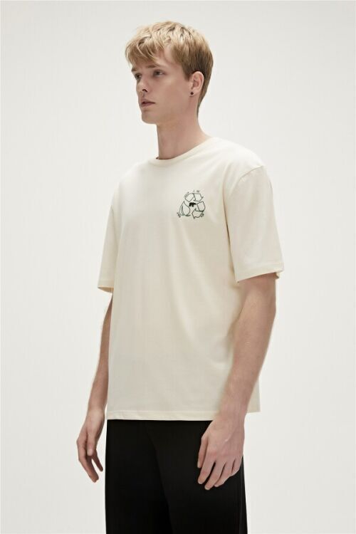 Bad Bear RE-WORLD T-SHIRT BEYAZ Erkek Tshirt - 2