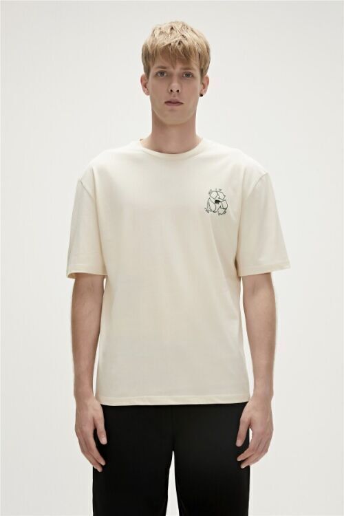 Bad Bear RE-WORLD T-SHIRT BEYAZ Erkek Tshirt - 1