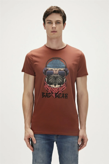 Bad Bear RECKLESS T-SHIRT Kahverengi Erkek Tshirt - 1