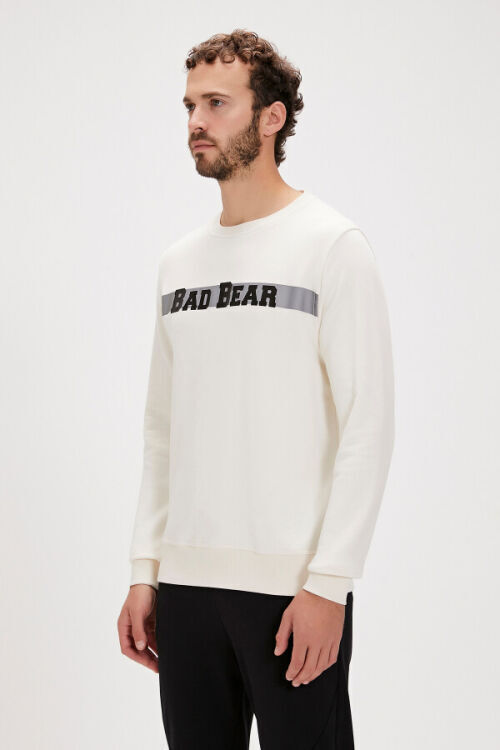 Bad Bear Reflect Bear Crewneck Beyaz Erkek Sweatshirt - 2