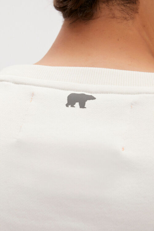 Bad Bear Reflect Bear Crewneck Beyaz Erkek Sweatshirt - 4