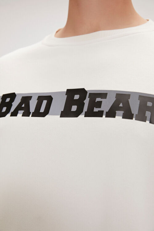 Bad Bear Reflect Bear Crewneck Beyaz Erkek Sweatshirt - 5