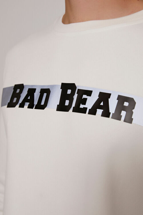 Bad Bear Reflect Bear Crewneck Beyaz Erkek Sweatshirt - 6