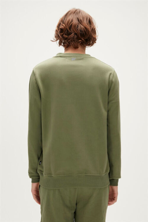 Bad Bear Reflect Bear Crewneck Haki Erkek Sweatshirt - 6