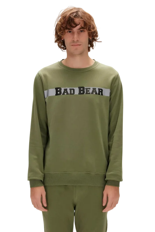 Bad Bear Reflect Bear Crewneck Haki Erkek Sweatshirt - 1