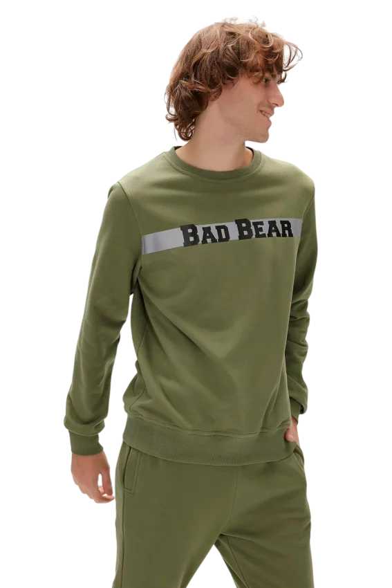 Bad Bear Reflect Bear Crewneck Haki Erkek Sweatshirt - 2