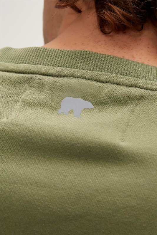 Bad Bear Reflect Bear Crewneck Haki Erkek Sweatshirt - 5