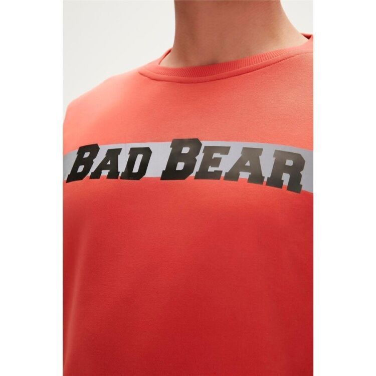 Bad Bear Reflect Bear Crewneck Turuncu Erkek Sweatshirt - 2