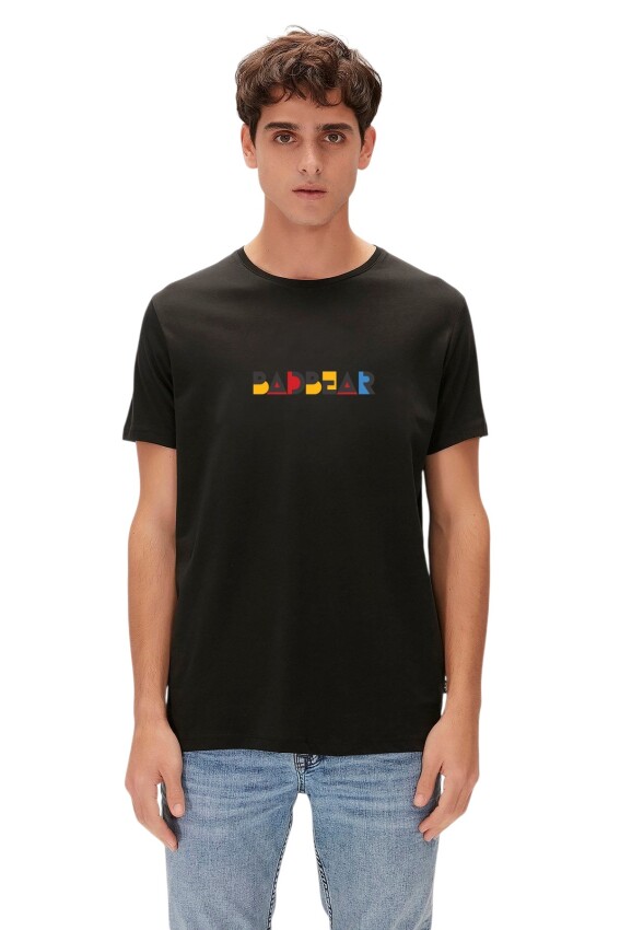Bad Bear Retro Colors Siyah Erkek Tshirt - 1