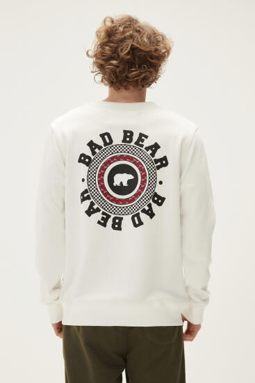 Bad Bear ROUND CREWNECK BEYAZ Erkek Sweatshirt - 6