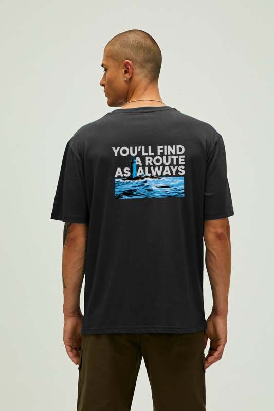 Bad Bear Routine Basic OS Siyah Erkek Tshirt - 4