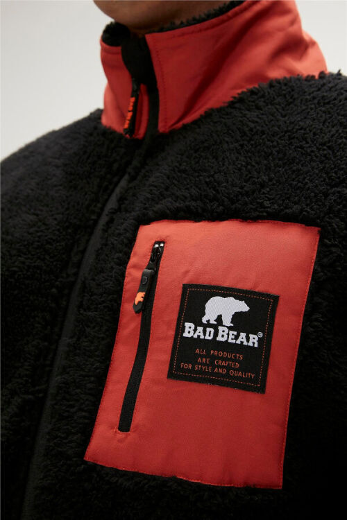 Bad Bear Ryan Full-Zip Plush Lacivert Erkek Ceket - 4