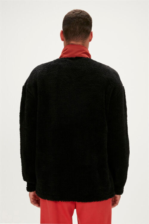 Bad Bear Ryan Full-Zip Plush Lacivert Erkek Ceket - 5