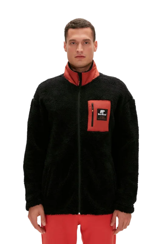 Bad Bear Ryan Full-Zip Plush Lacivert Erkek Sweatshirt - 1
