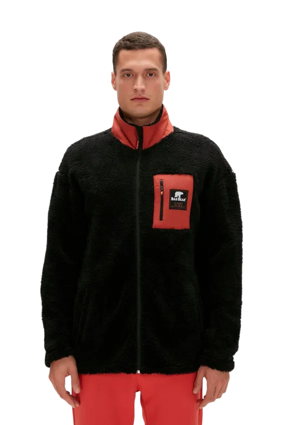 Bad Bear Ryan Full-Zip Plush Lacivert Erkek Sweatshirt - 1