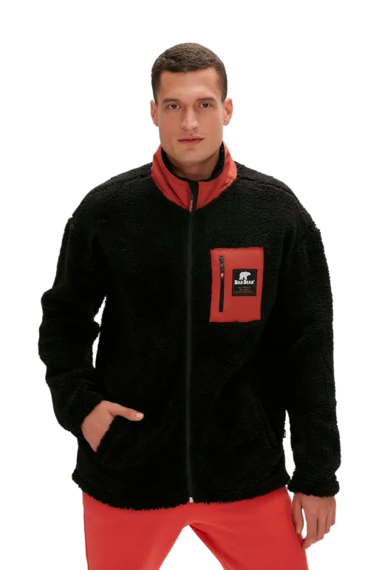 Bad Bear Ryan Full-Zip Plush Lacivert Erkek Sweatshirt - 3