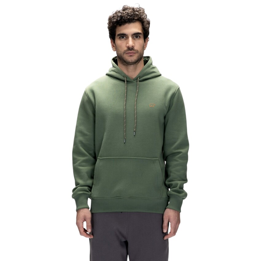 Bad Bear Sea Hoodie Yeşil Erkek Sweatshirt - 1