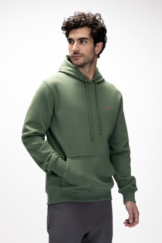 Bad Bear Sea Hoodie Yeşil Erkek Sweatshirt - 4