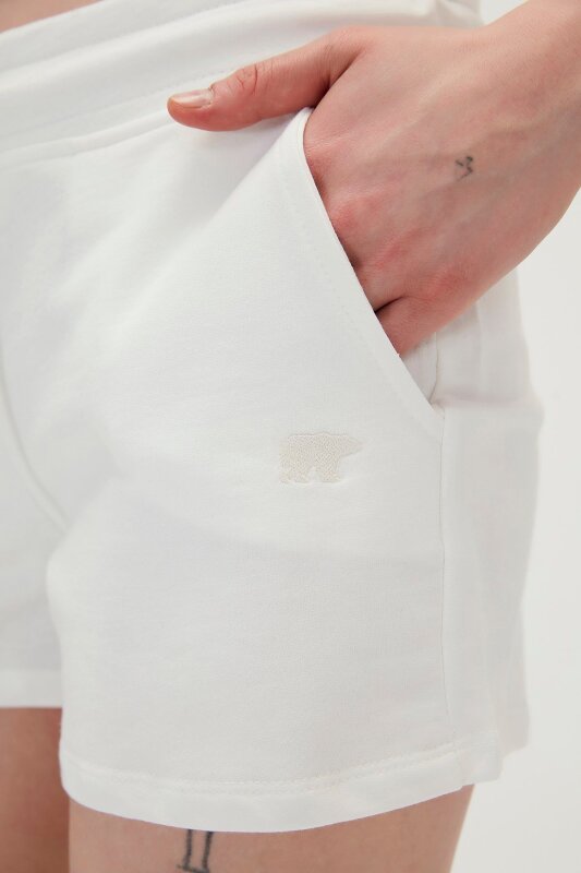 Bad Bear SIERRA SWEATSHORTS BEYAZ Kadın Şort - 4