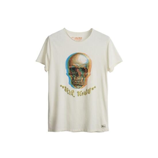 Bad Bear SKULL BLOW TEE EKRU Erkek Tshirt - 5