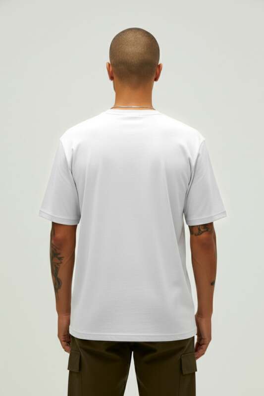 Bad Bear Small Lines OS Beyaz Erkek Tshirt - 3