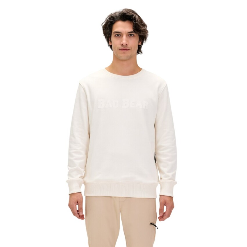 Bad Bear Snow Crewneck Bej Erkek Sweatshirt - 1