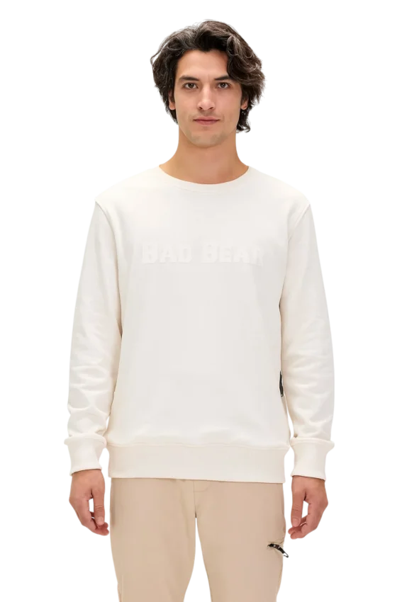 Bad Bear Snow Crewneck Bej Erkek Sweatshirt - 1