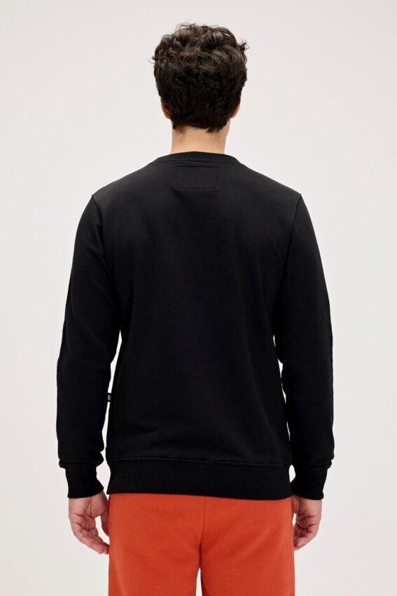 Bad Bear Snow Crewneck Siyah Erkek Sweatshirt - 3