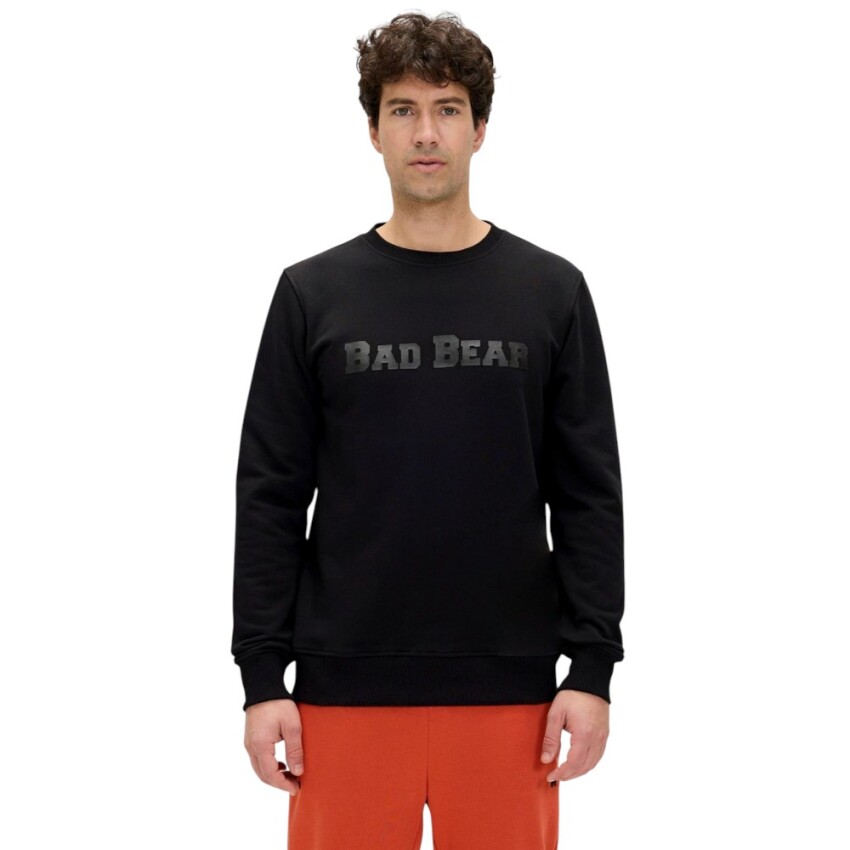 Bad Bear Snow Crewneck Siyah Erkek Sweatshirt - 1