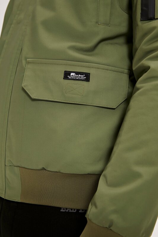 Bad Bear SWEAT BOMBER JACKET Haki Erkek Mont - 6