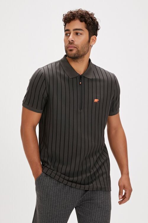 Bad Bear THEO POLONECK Antrasit Erkek Tshirt - 1