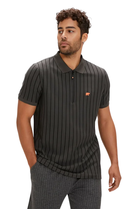 Bad Bear THEO POLONECK Antrasit Erkek Tshirt - 2