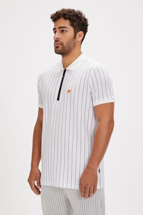 Bad Bear THEO POLONECK BEYAZ Erkek Tshirt - 2