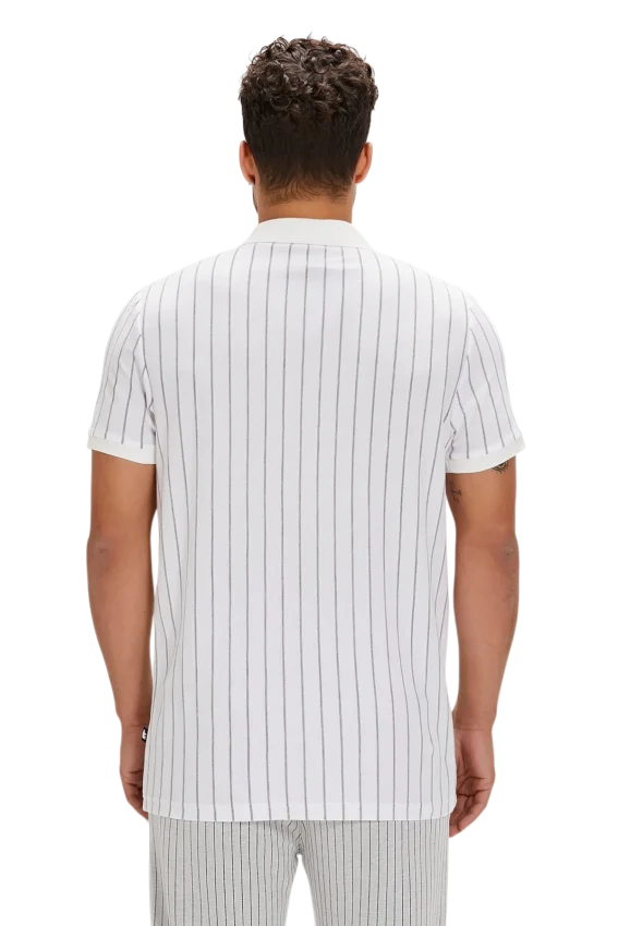 Bad Bear Theo Poloneck Beyaz Erkek Tshirt - 5