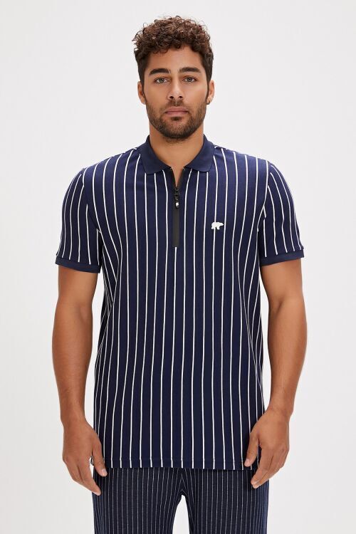 Bad Bear THEO POLONECK LACİVERT Erkek Tshirt - 1