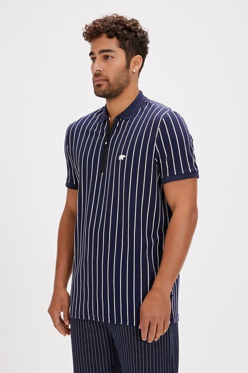 Bad Bear THEO POLONECK LACİVERT Erkek Tshirt - 5