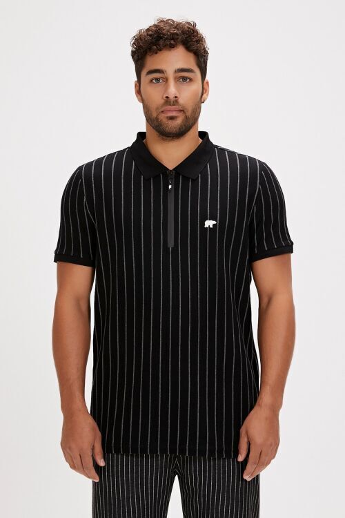 Bad Bear THEO POLONECK SİYAH Erkek Tshirt - 1