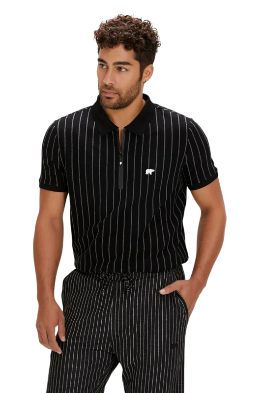 Bad Bear Theo Poloneck Siyah Erkek Tshirt - 2