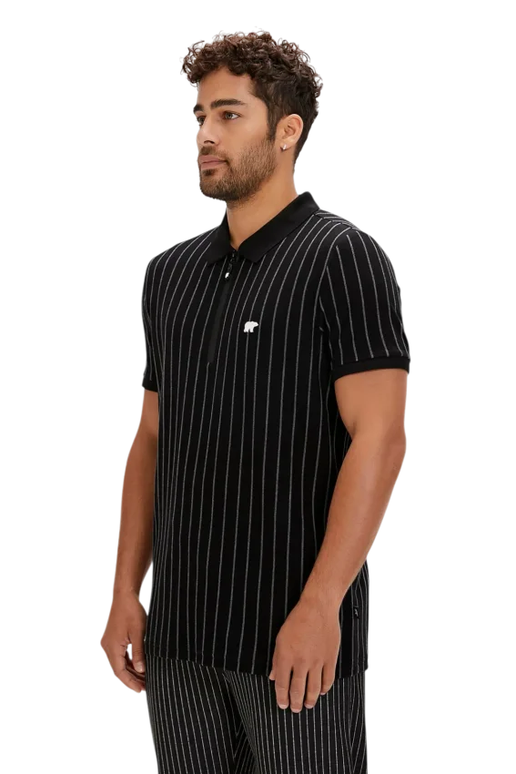 Bad Bear Theo Poloneck Siyah Erkek Tshirt - 3