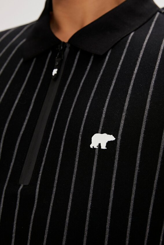 Bad Bear Theo Poloneck Siyah Erkek Tshirt - 5