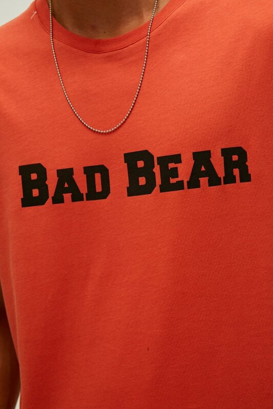 Bad Bear Title Kızıl Erkek Tshirt - 8