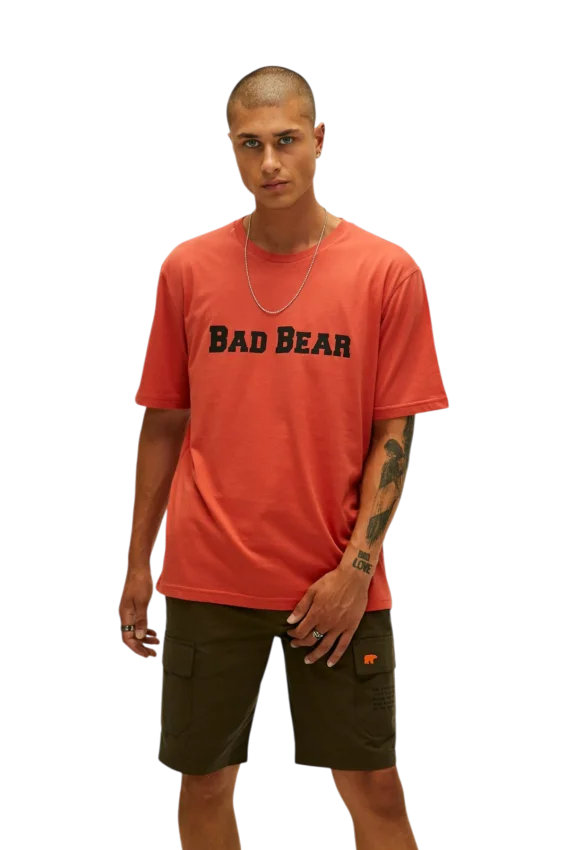 Bad Bear Title Kızıl Erkek Tshirt - 5