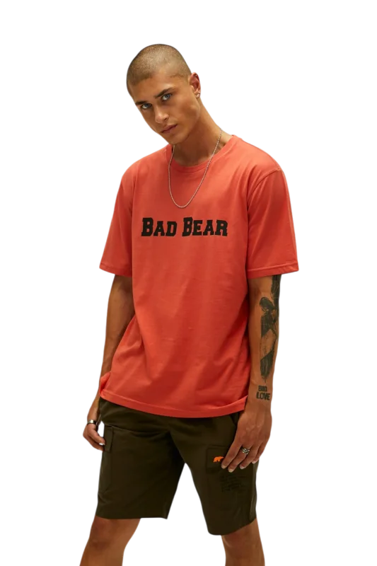 Bad Bear Title Kızıl Erkek Tshirt - 7