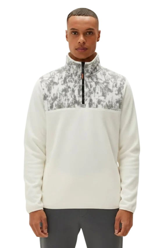 Bad Bear Too Much Half Zip Bej Erkek Sweatshirt - 1